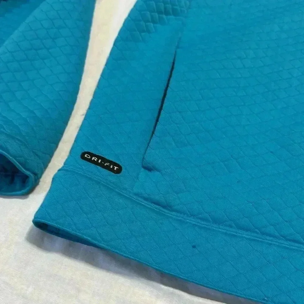 Nike Blue Dri Fit hoodie front zip jacket XL